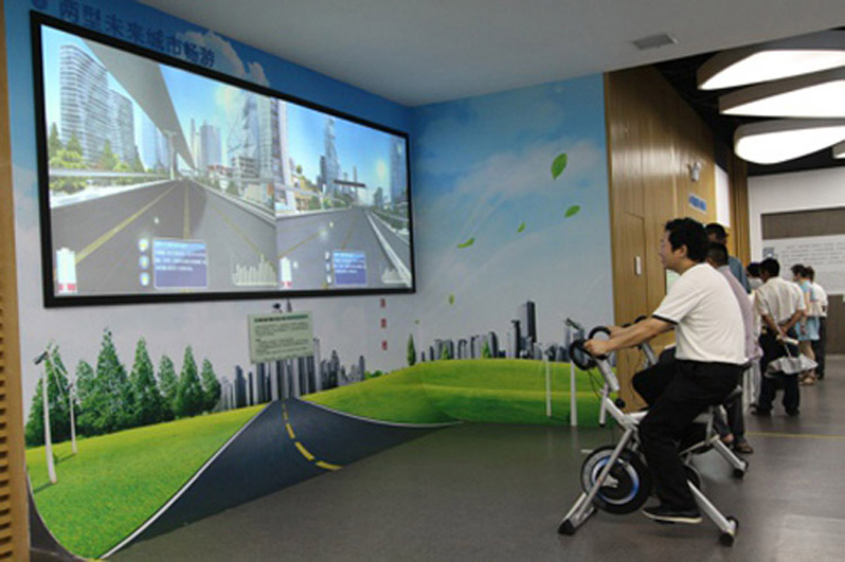 古城模拟安全虚拟自行车驾驶