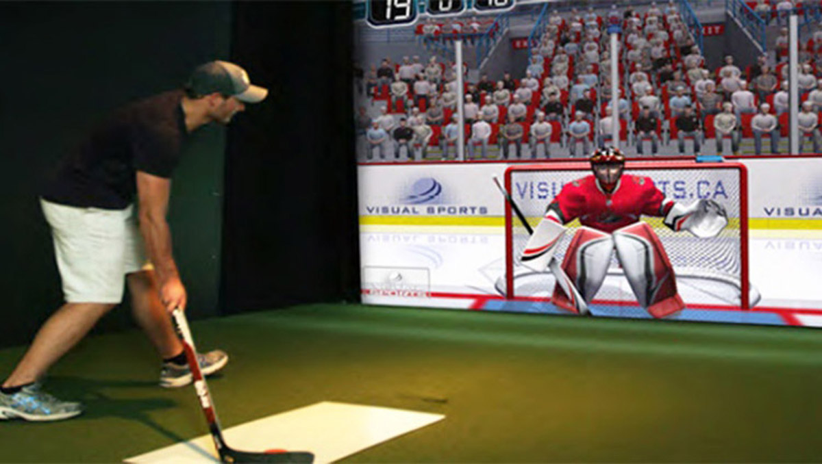 赤壁模拟安全虚拟曲棍球体验