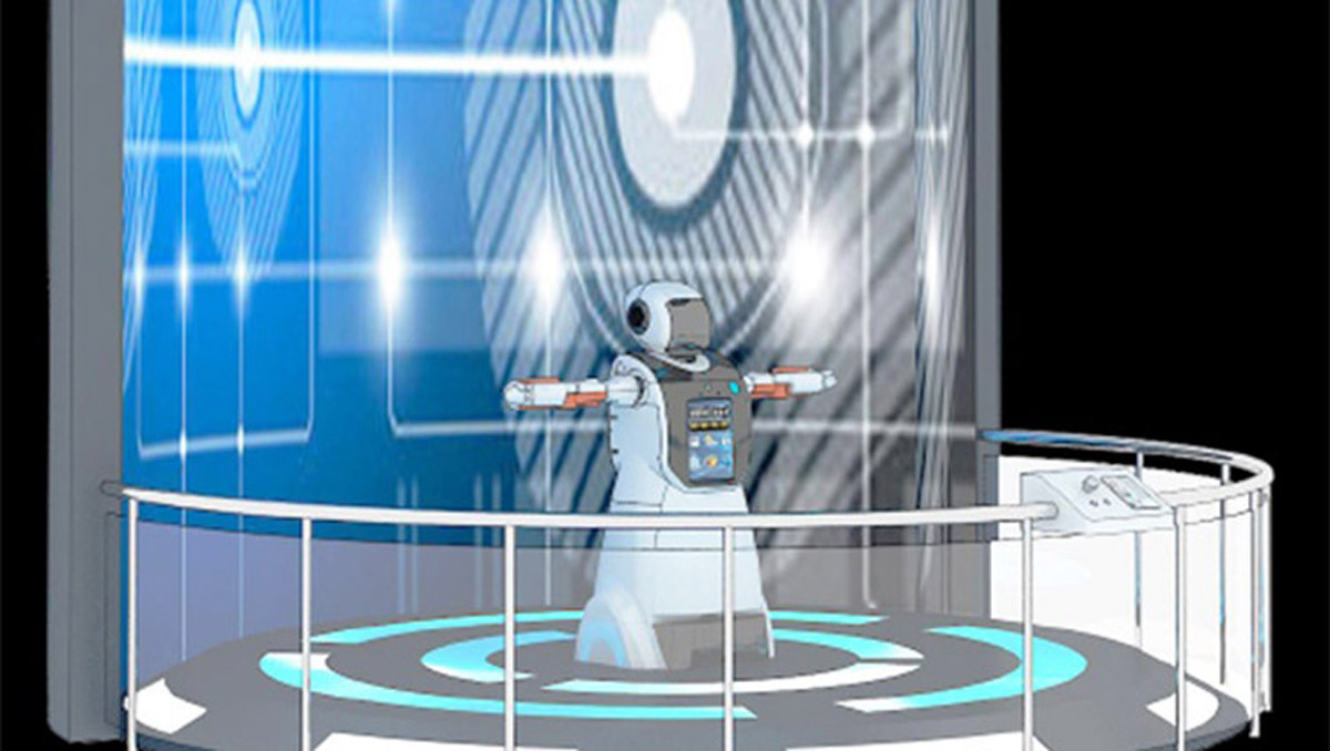汉南模拟安全机器人导览
