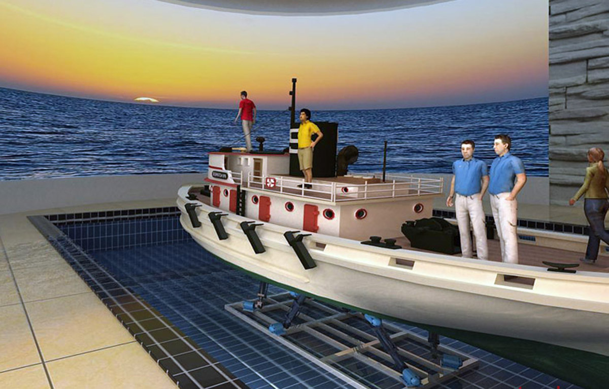 公安模拟安全水下六自由度平台