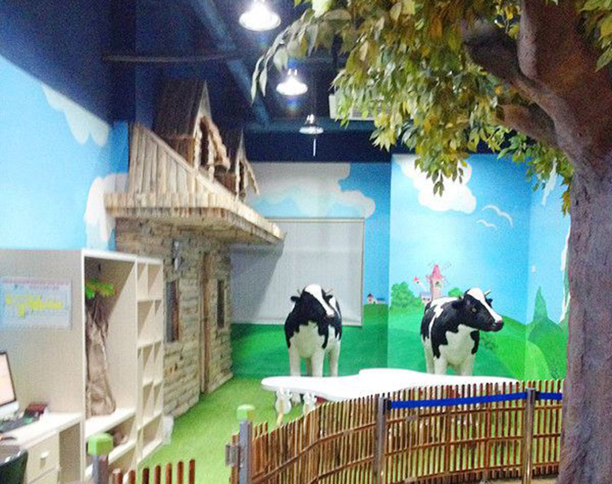 西城模拟安全儿童体验馆专用仿真奶牛